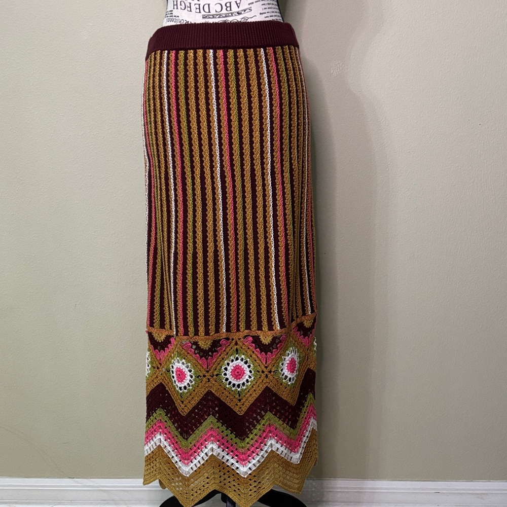 SO Multicolor Knit Maxi Skirt